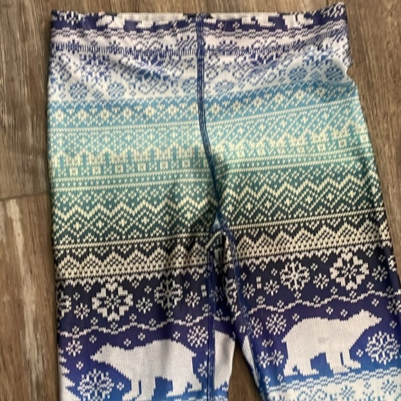 Terez Winter Fair Isle Leggings XS - Picture 5 of 9